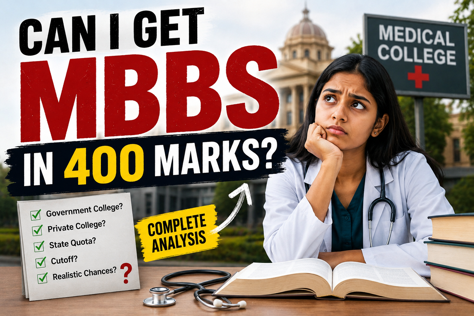 Can I Get MBBS in 400 Marks?